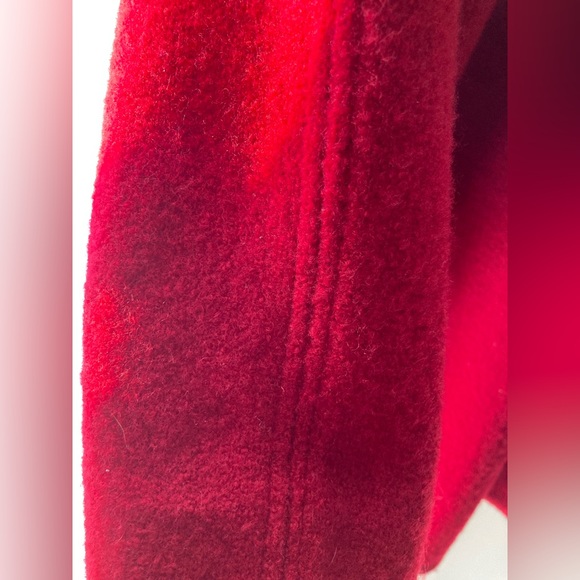 Talbots SIMPLY GORGEOUS 100% Wool, Red Petite Winter Jacket ❤️ Size Small - Picture 8 of 11